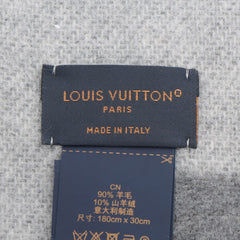 Louis Vuitton Echarpe Cardiff Grey Scarf Louis Vuitton Echarpe Cardiff Grey Scarf