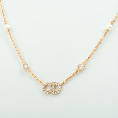 Christian Dior Clair De Lune Gold Pearl Rhinestone Necklace Costume Jewellery Christian Dior Clair De Lune Gold Pearl Rhinestone Necklace Costume Jewellery