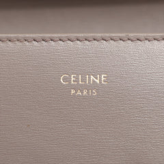 CELINE Triomphe Leather Large Long Wallet Taupe