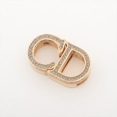 DIOR CD Logo Rhinestone Gold Scarf Ring DIOR CD Logo Rhinestone Gold Scarf Ring