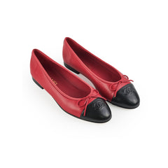 Chanel Ballerina Flats Lambskin Red Chanel Ballerina Flats Lambskin Red