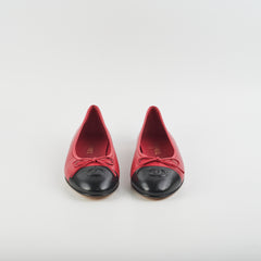 Chanel Ballerina Flats Lambskin Red Chanel Ballerina Flats Lambskin Red