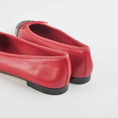 Chanel Ballerina Flats Lambskin Red Chanel Ballerina Flats Lambskin Red