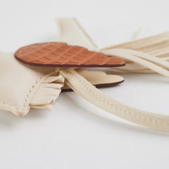 Hermes PM Touch Rodeo Bag Charm Craie Hermes PM Touch Rodeo Bag Charm Craie