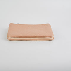 Louis Vuitton Double Zip Pochette Beige/Cream Louis Vuitton Double Zip Pochette Beige/Cream