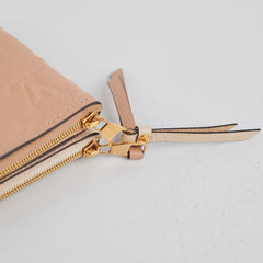 Louis Vuitton Double Zip Pochette Beige/Cream Louis Vuitton Double Zip Pochette Beige/Cream