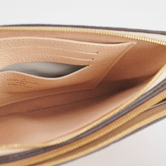 Louis Vuitton Double Zip Pochette Beige/Cream Louis Vuitton Double Zip Pochette Beige/Cream
