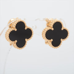Van Cleef & Arpels Vintage Alhambra Onyx Earrings 2023