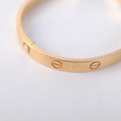 Cartier Love Rose Gold Size 17 Bracelet Cartier Love Rose Gold Size 17 Bracelet