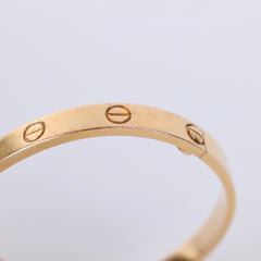 Cartier Love Rose Gold Size 17 Bracelet Cartier Love Rose Gold Size 17 Bracelet