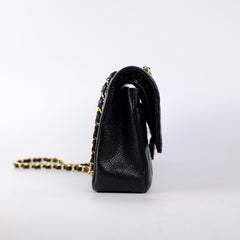 Chanel Medium M/L Caviar Classic Flap Black 23 series Chanel Medium M/L Caviar Classic Flap Black 23 series