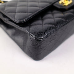 Chanel Medium M/L Caviar Classic Flap Black 23 series Chanel Medium M/L Caviar Classic Flap Black 23 series