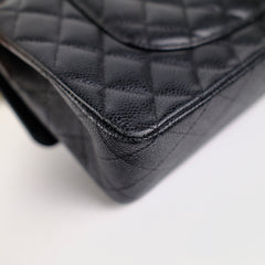 Chanel Medium M/L Caviar Classic Flap Black 23 series Chanel Medium M/L Caviar Classic Flap Black 23 series
