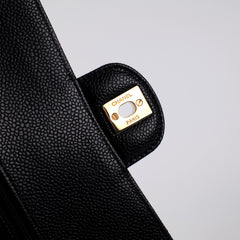 Chanel Medium M/L Caviar Classic Flap Black 23 series Chanel Medium M/L Caviar Classic Flap Black 23 series
