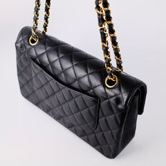 Chanel Medium M/L Caviar Classic Flap Black 23 series Chanel Medium M/L Caviar Classic Flap Black 23 series