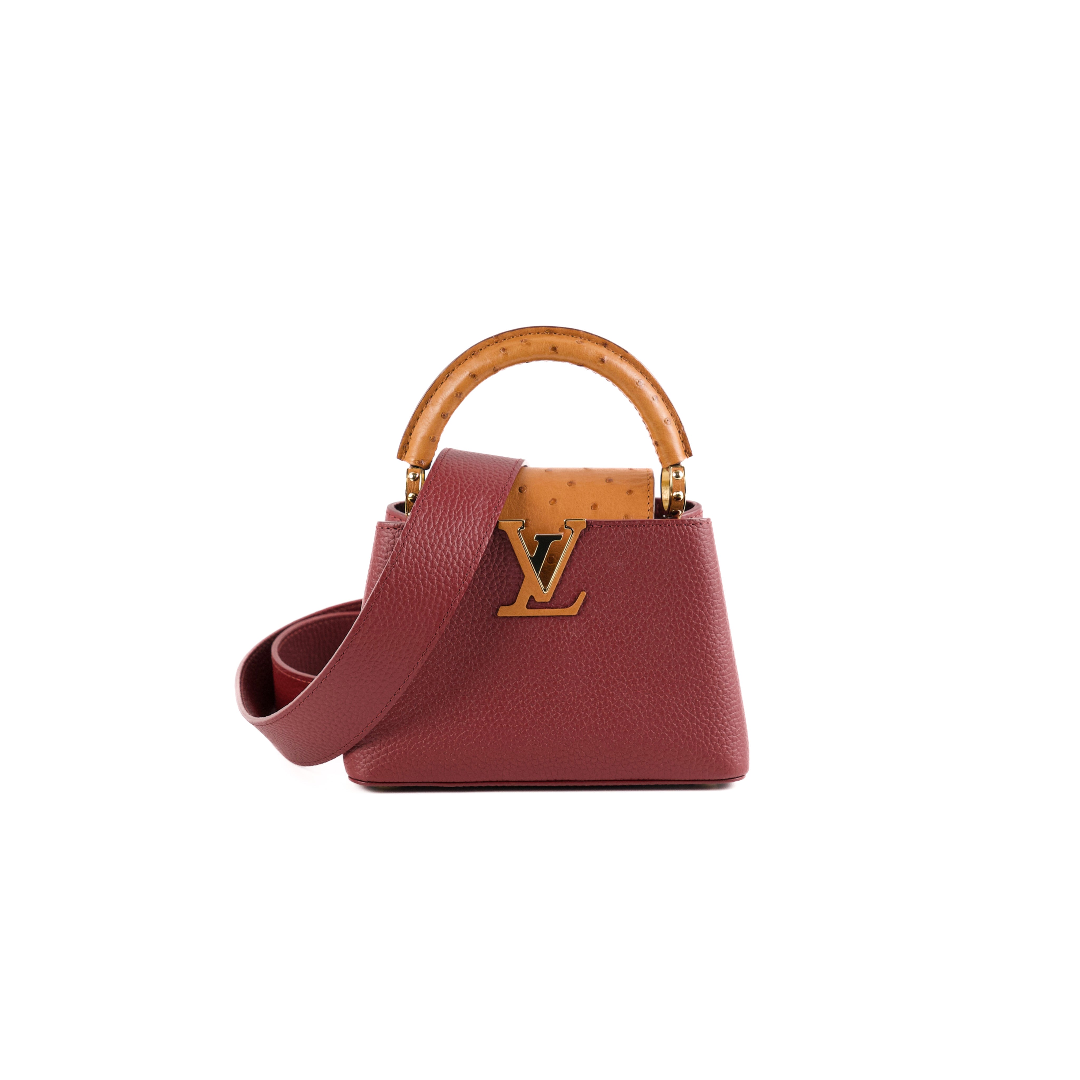 Louis Vuitton Capucines Mini with Ostrich Handle – THE PURSE AFFAIR