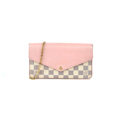Louis Vuitton Felicie Pochette Damier Azur Pink Louis Vuitton Felicie Pochette Damier Azur Pink