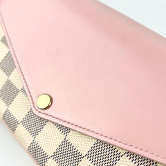 Louis Vuitton Felicie Pochette Damier Azur Pink Louis Vuitton Felicie Pochette Damier Azur Pink