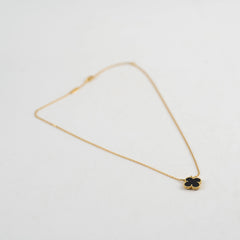 Van Cleef & Arpels Vintage Alhambra Onyx Necklace ` Van Cleef & Arpels Vintage Alhambra Onyx Necklace `