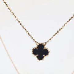 Van Cleef & Arpels Vintage Alhambra Onyx Necklace ` Van Cleef & Arpels Vintage Alhambra Onyx Necklace `