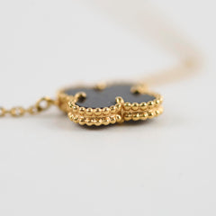 Van Cleef & Arpels Vintage Alhambra Onyx Necklace ` Van Cleef & Arpels Vintage Alhambra Onyx Necklace `