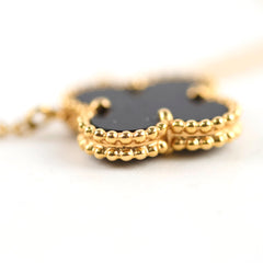 Van Cleef & Arpels Vintage Alhambra Onyx Necklace ` Van Cleef & Arpels Vintage Alhambra Onyx Necklace `