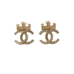 Chanel CC Crystal Earrings Costume Jewellery Chanel CC Crystal Earrings Costume Jewellery