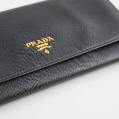 Prada Saffiano Wallet On Chain Black Prada Saffiano Wallet On Chain Black