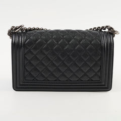 Chanel Old Medium Caviar Boy Black Chanel Old Medium Caviar Boy Black
