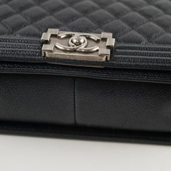 Chanel Old Medium Caviar Boy Black Chanel Old Medium Caviar Boy Black