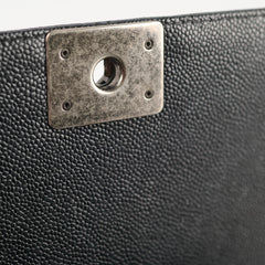 Chanel Old Medium Caviar Boy Black Chanel Old Medium Caviar Boy Black