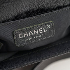 Chanel Old Medium Caviar Boy Black Chanel Old Medium Caviar Boy Black