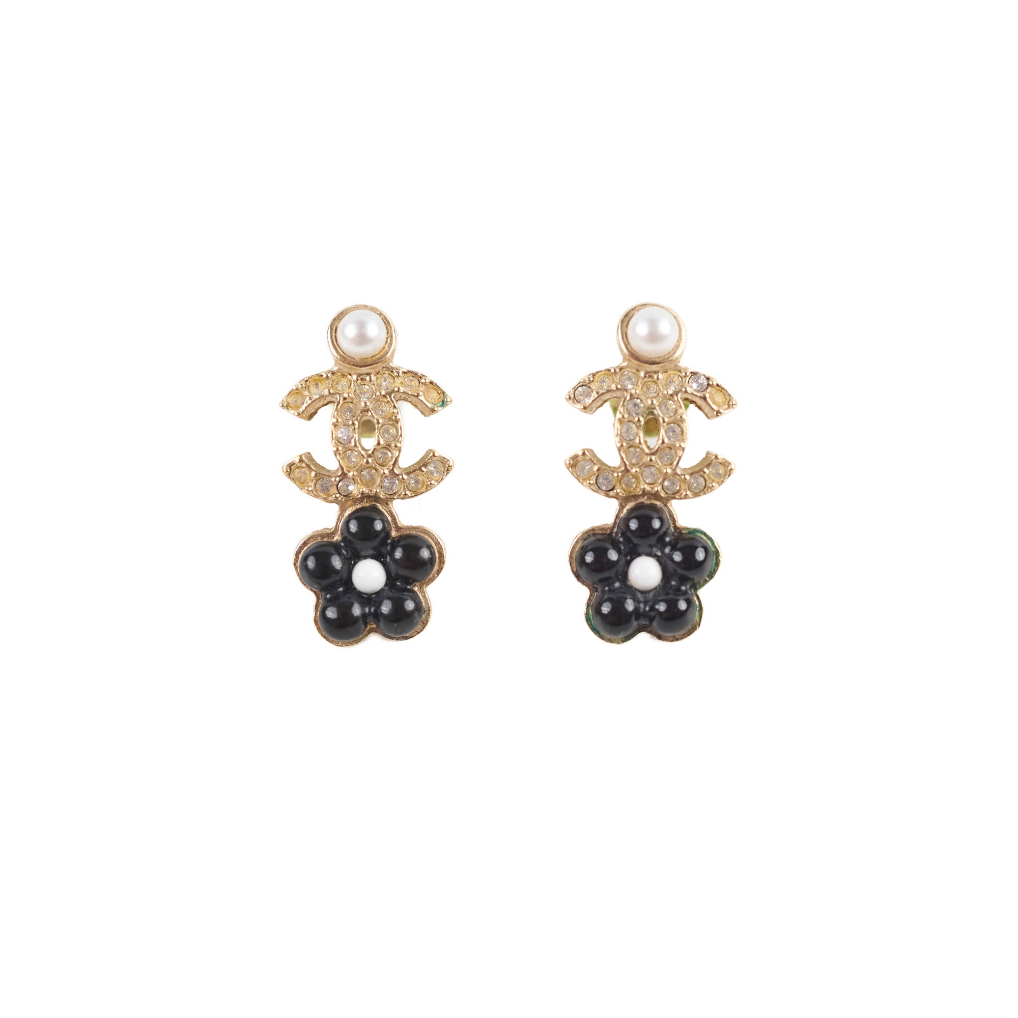 Chanel CC Flower Earrings Costume Jewellery – THE PURSE AFFAIR