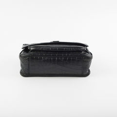 Saint Laurent Niki Baby Croc Embossed Shoulder Bag Saint Laurent Niki Baby Croc Embossed Shoulder Bag