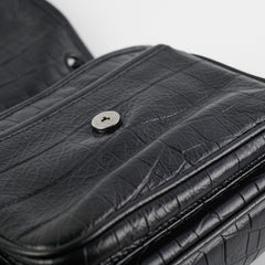 Saint Laurent Niki Baby Croc Embossed Shoulder Bag Saint Laurent Niki Baby Croc Embossed Shoulder Bag