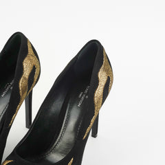 Louis Vuitton Black/Gold Heels Size 37 Louis Vuitton Black/Gold Heels Size 37