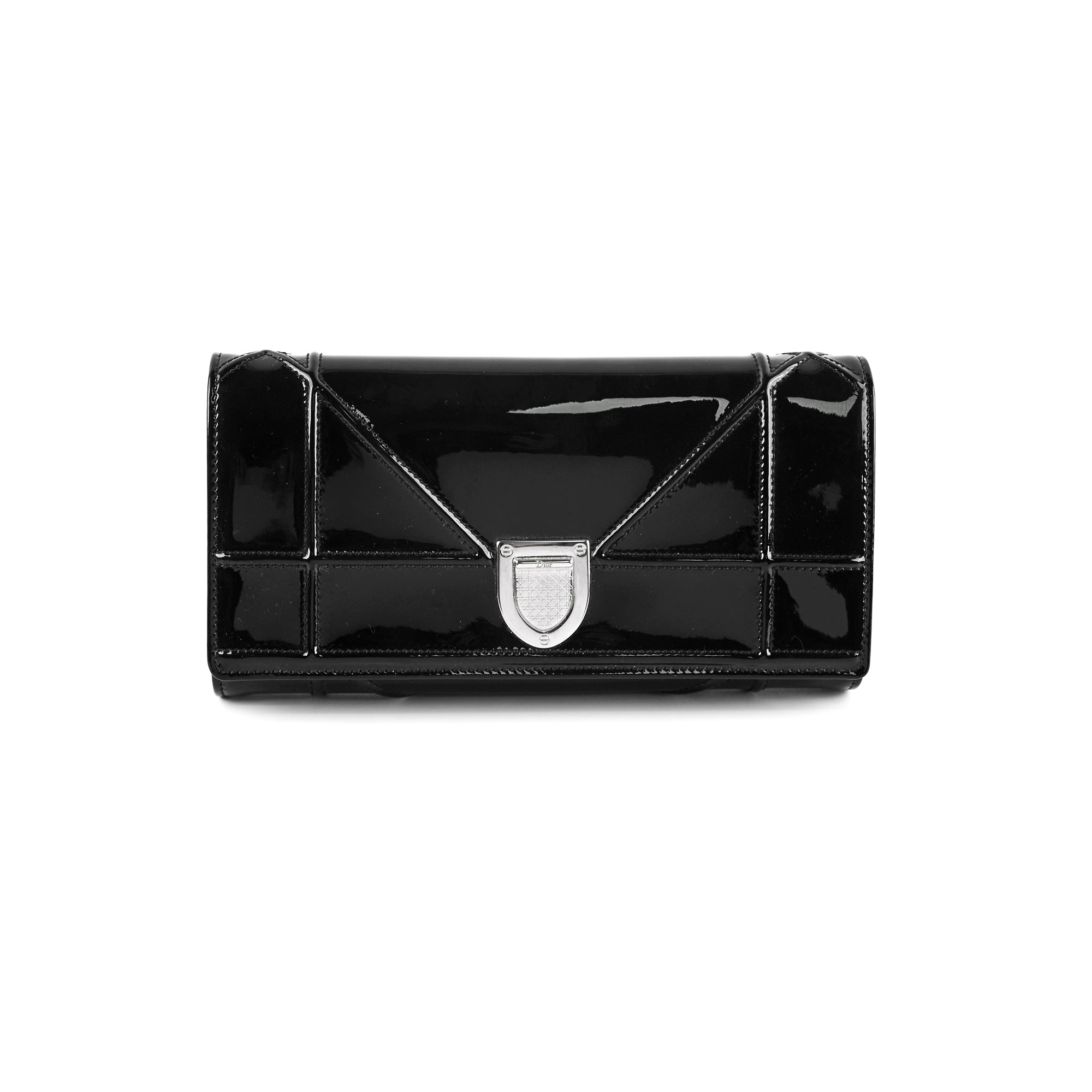 Black Diorama Calfskin Clutch Price Christian Dior Diorama Black