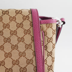 Gucci Baby Bag with Changemat Monogram Pink Gucci Baby Bag with Changemat Monogram Pink
