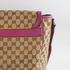 Gucci Baby Bag with Changemat Monogram Pink Gucci Baby Bag with Changemat Monogram Pink