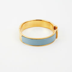 Hermes Clic H Bracelet PM Blue Hermes Clic H Bracelet PM Blue