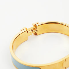 Hermes Clic H Bracelet PM Blue Hermes Clic H Bracelet PM Blue