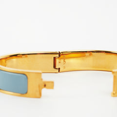 Hermes Clic H Bracelet PM Blue Hermes Clic H Bracelet PM Blue