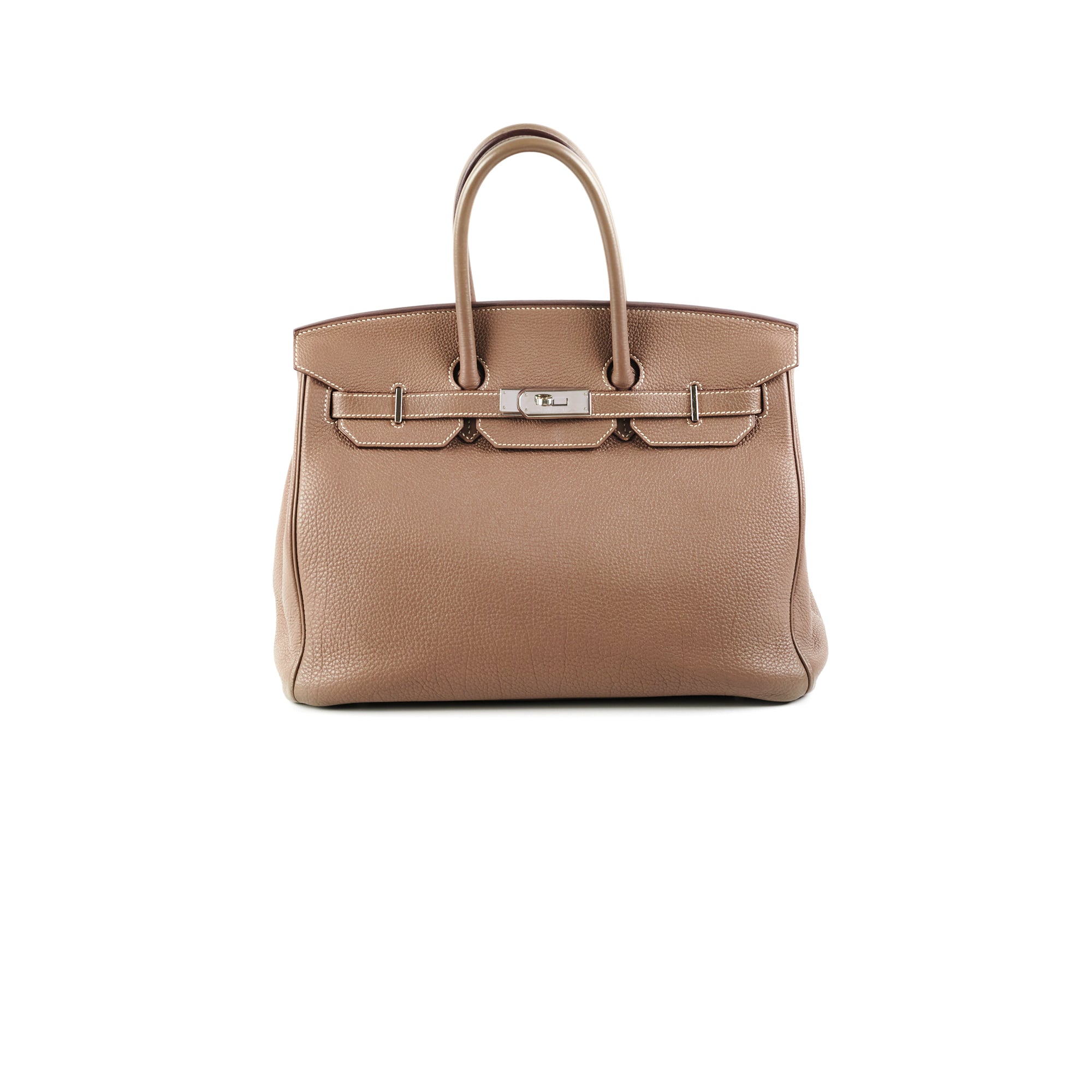 Hermes Birkin 35 Etoupe Togo Stamp Q Square (2013) – THE PURSE AFFAIR