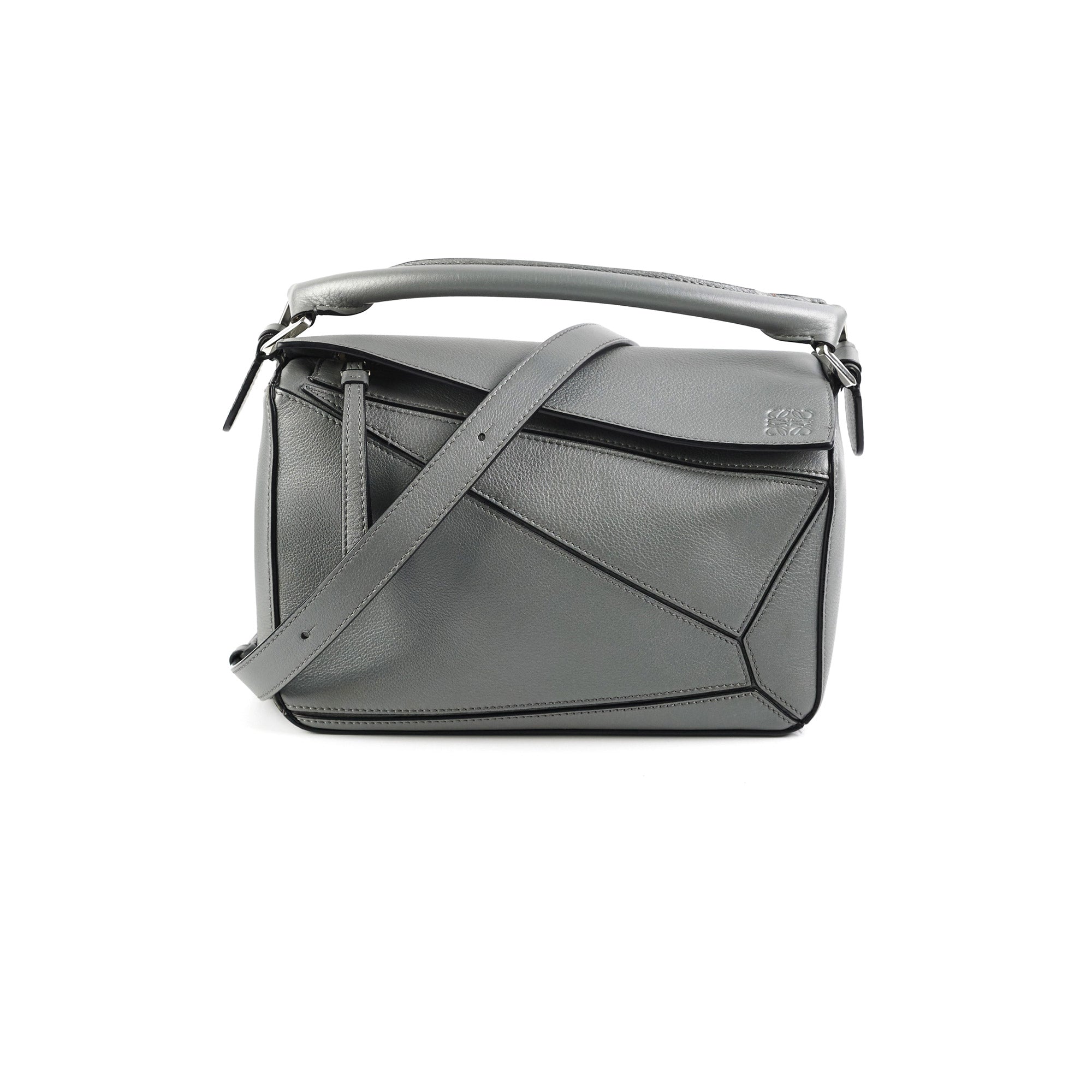 Loewe Puzzle Bag Small Grey Bag LOEWE Puzzle Small Grey Calfskin