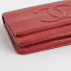 Chanel Wallet On Chain (WOC) Red Chanel Wallet On Chain (WOC) Red
