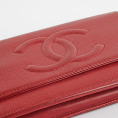 Chanel Wallet On Chain (WOC) Red Chanel Wallet On Chain (WOC) Red