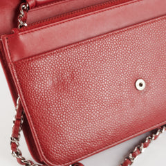 Chanel Wallet On Chain (WOC) Red Chanel Wallet On Chain (WOC) Red