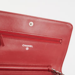 Chanel Wallet On Chain (WOC) Red Chanel Wallet On Chain (WOC) Red