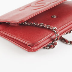 Chanel Wallet On Chain (WOC) Red Chanel Wallet On Chain (WOC) Red