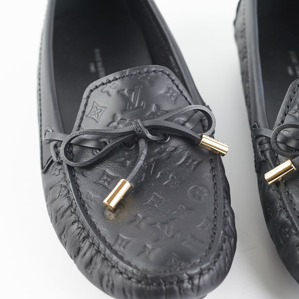Gloria leather flats Louis Vuitton Gold size 36.5 EU in Leather